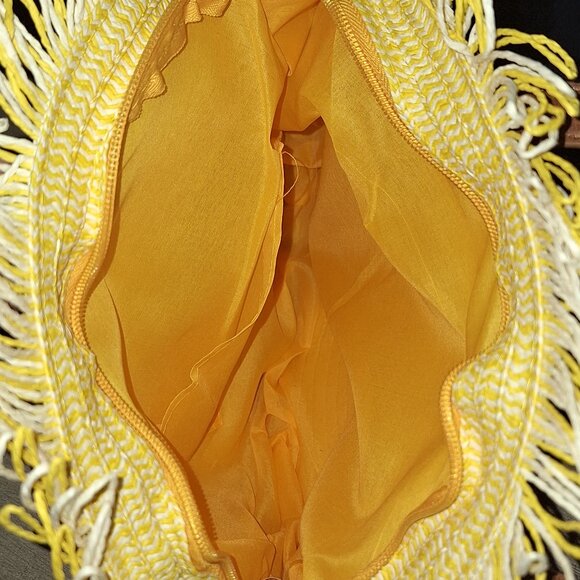 Round Straw Bags Women Rattan Handbags Handmade Woven Tote Wicker Shoul - Picture 4 of 11